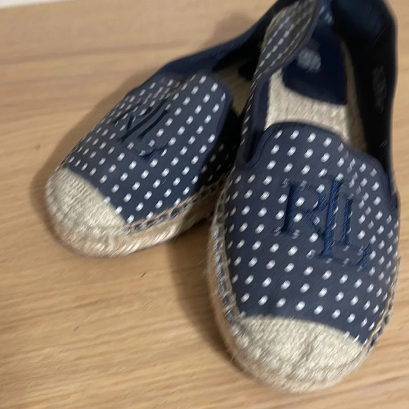 Lauren Ralph Lauren Womens Flats Polka Dots
Destini Espadrilles Navy Blue 7.5B - Picture 14 of 14